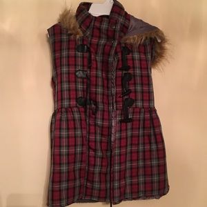 Plaid vest
